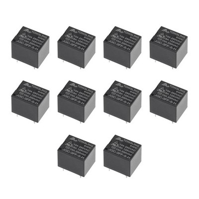 10pcs JQC-3FF-S-H DC 5V Coil SPST 4 Pin PCB Electromagnetic Power Relay