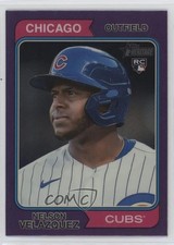 2023 Heritage Hot Box Chrome Purple Refractor Nelson Velazquez Velázquez 0i76