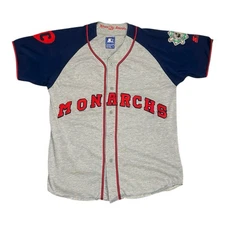 Vintage 90s Starter Kansas City Monarchs Negro League Baseball Jersey XL