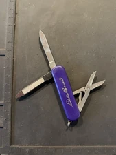Wenger Esquire Swiss Army Knife Purple Eddie Bauer Used