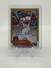 Topps 2023 Chrome Jordan Walker RC Auto Gold Wave Refractor /50 RA-JWA Rookie 