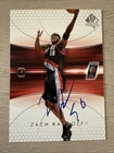 2005 SP Authentic Zach Randolph Signed Autographed Card Portland Trail Blazers