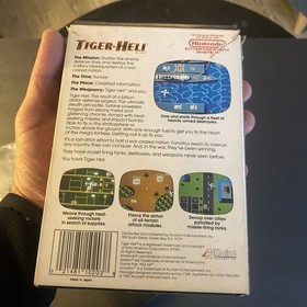 Tiger-Heli Nintendo NES Completo en Caja CIB Probado y Funciona! Variante de 5 tornillos. 