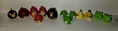 Lot of 13: Assorted Soft & Hard Angry Birds Figures Loose