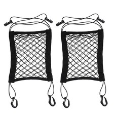 2PCS Motorcycle Bungee Cargo Net, Universal Elastic Automotive Small Cargo