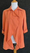 Chico's Soft Jacket womens O new with tags, orange marmalade color , 3/4 sleeves