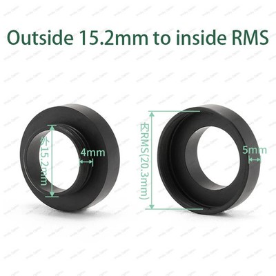 15.2mm External to RMS Internal Microscope Objective Adapter Ring