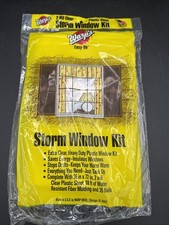 6 NEW Warp's EZ-36 2 Mil Clear Storm Window Insulation Kit 36 x 72 Made In USA