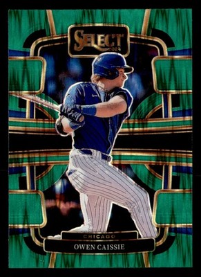 2024 Panini Select #88 Owen Caissie Green Flash Prizms