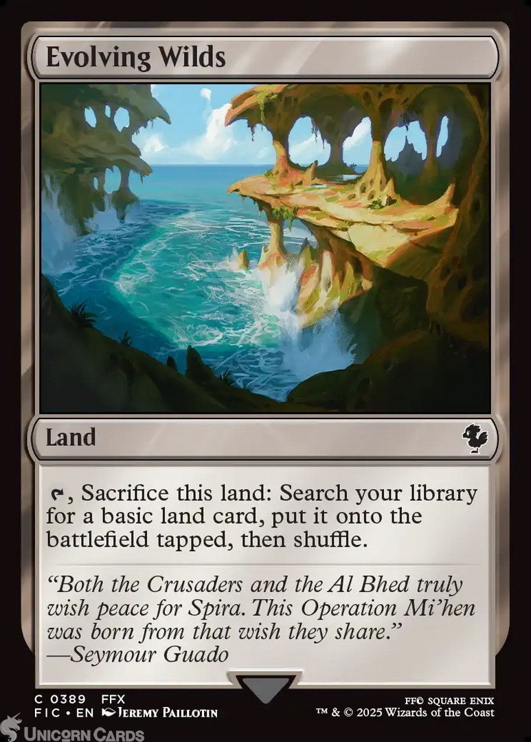 Evolving Wilds : Mint MTG Card : Final Fantasy Commander Decks