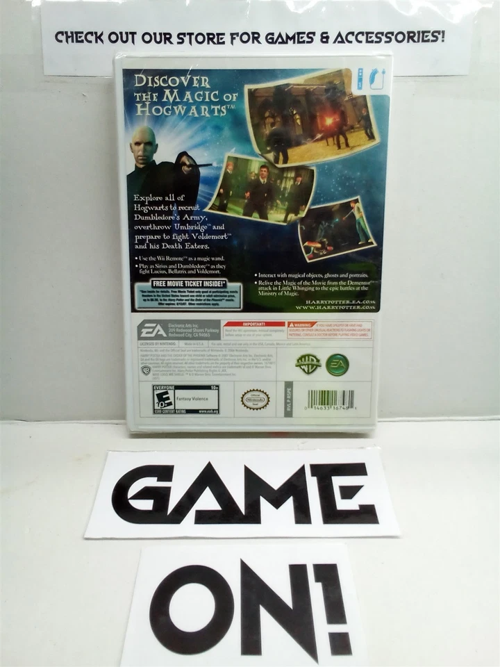 Harry Potter and the Order of the Phoenix (Nintendo Wii, 2007) New Sealed - Image 2 of 2