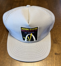 Vintage-John Deere Parts Expo-1995 St Louis-Trucker Snapback Gray Hat/Cap-NEW