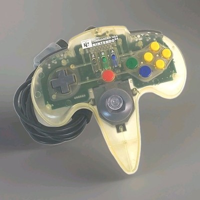 New Stick! N64 HORI COMMANDER Controller Nintendo 64 CLEAR Official OEM