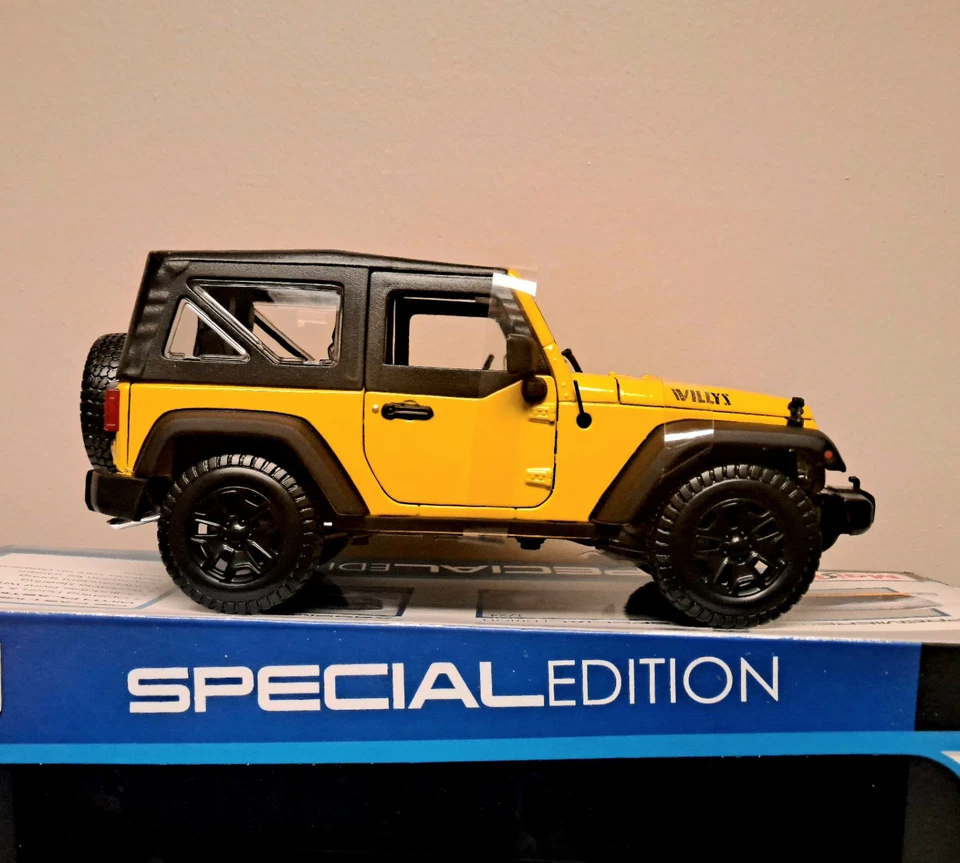  2014年1/18牧马人威利吉普车黄色 — 第 3/3 张图片