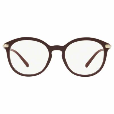 Monture de lunettes ronde Burberry B 2264 3687 or bordeaux 52 mm