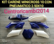 Carena per Minicross 10 Pollici cinese Colore BLU BIANCO MINICROSS 2.50X10
