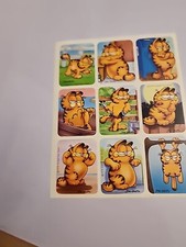Vintage '80s Garfield Stickers United Features Syndicate. Varied Background