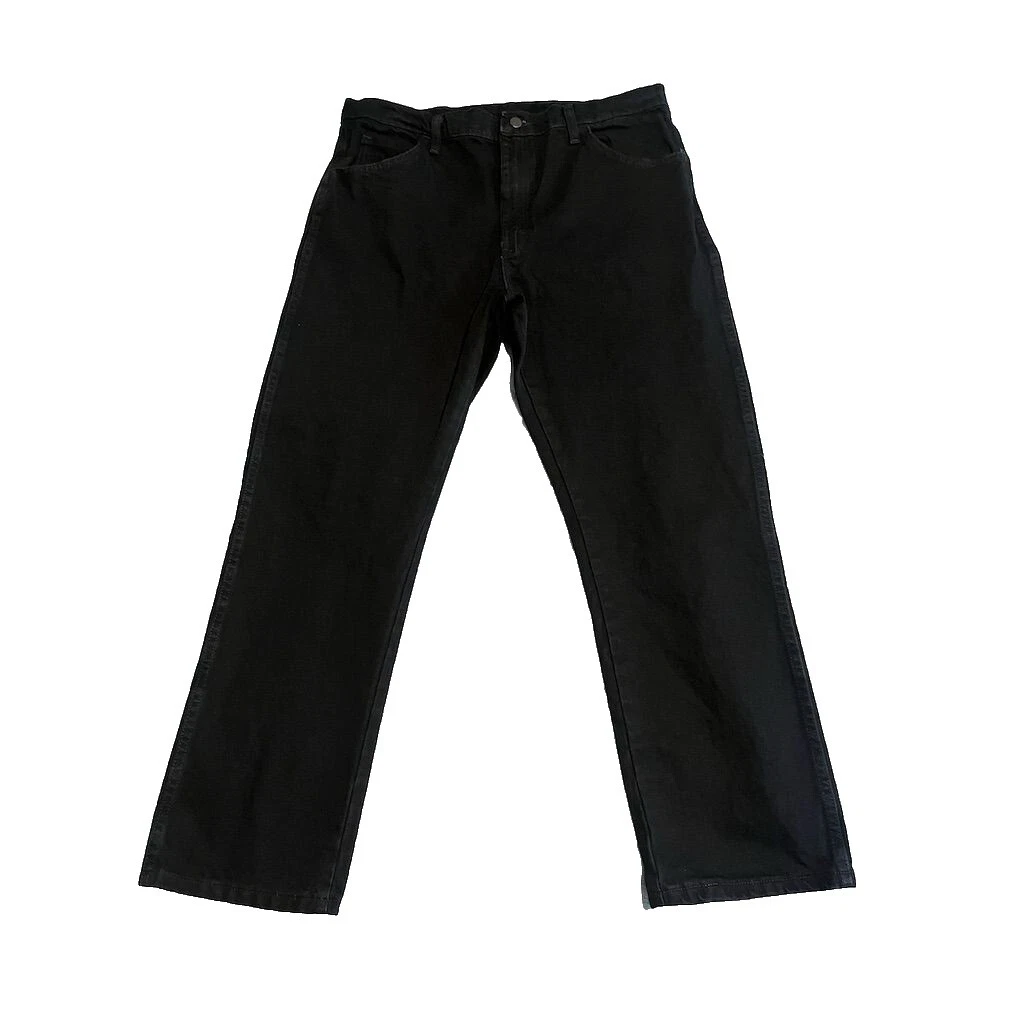 Jeans negros Rustler para hombres
