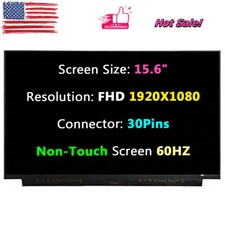 15.6" for Dell Inspiron 15 7572 FHD 30 pin 60Hz LED LCD Non-Touch Screen Display