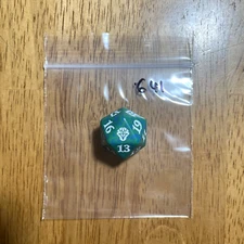 🎲 MTG d20 Spindown 20-sided Life Counter die dice Dominaria United Green DMU