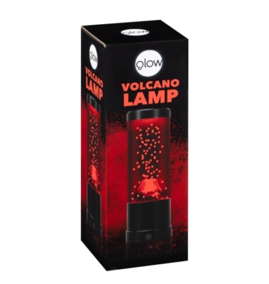 Neu Rot Lava Mini Vulkan Lampe Stimmung Nachtlicht Neuheit Tischleuchte