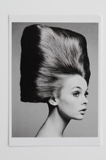 RICHARD AVEDON: JEAN SHRIMPTON 1965, seltene Kunst-Postkarte