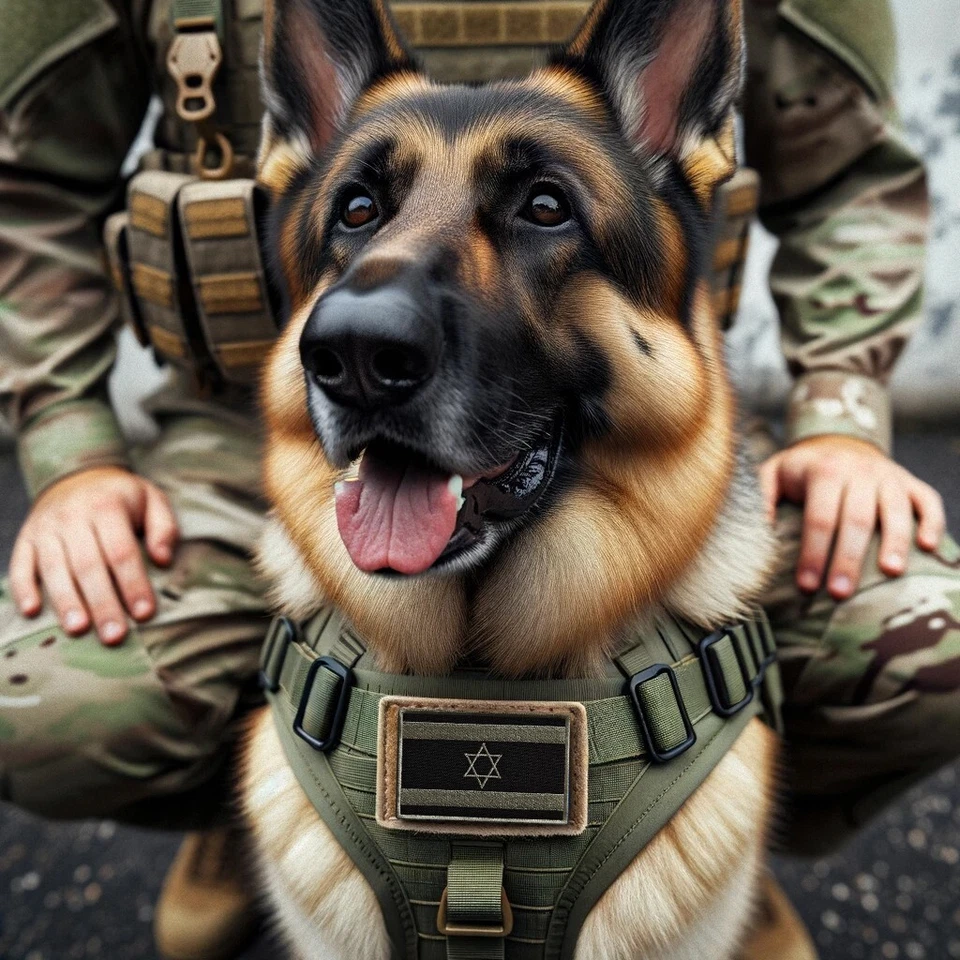 2 pcs Israel Flag Patch Set, Embroidered Israeli Flag Black - Image 4 of 4