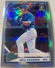 NICO HOERNER - Rated Prospect Silver Prizm - 2019 Optic Donruss- #RP-10- Cubs