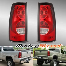For 2003-2006 Chevy Silverado 1500 2500HD 3500 Tail Lights Lamps Red w/ Wrie