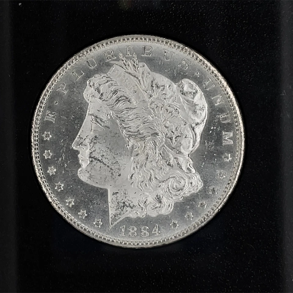 1884-CC Morgan Silver Dollar $1 Carson City GSA Hoard NGC MS62 - Image 3 of 4