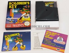 NES NINTENDO GIG SOLOMON KEY GAME VINTAGE 1991 NEW IN BEAUTIFUL BOX MATTEL ITA