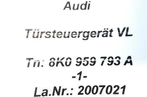 8K0959793A Audi A5 8T Coupe Türsteuergerät Tür Steuergerät Fahrerseite vorn N-1- - Afbeelding 7 van 8