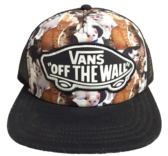 VANS OFF THE WALL ASPCA CAT BEACH GIRL MESH SNAPBACK TRUCKERS