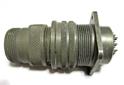 Vtg AMPHENOL Connector Male MS3106A-22-14S, size 22, 19 Prong, w/contacts