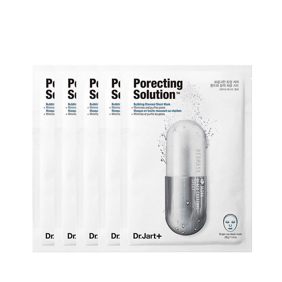 Máscara de carbón burbujeante Dr.Jart+ solución porectora ~ 5 hojas Foto 2 de 2