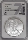 2020 American Silver Eagle 1 Oz .999 Silver Coin  NGC MS-70  7K Label