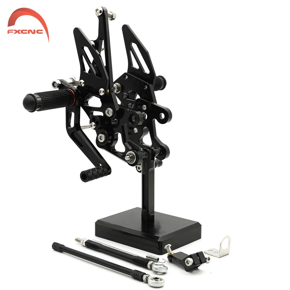 Reposapiés ajustable CNC para Yamaha FZ1 2006 2007 2008 2009-2016 Foto 2 de 4