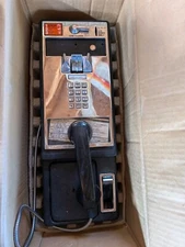 Vintage Phone Booth Payphone Push Button Telephone Untested