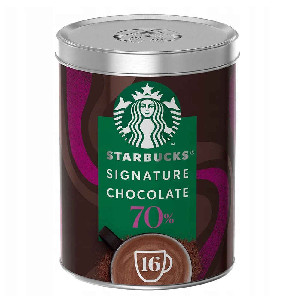 STARBUCKS - SIGNATURE CHOCOLATE 70% - 300G - HOT CHOCOLATE DRINK MIX POWDER  TIN | eBay
