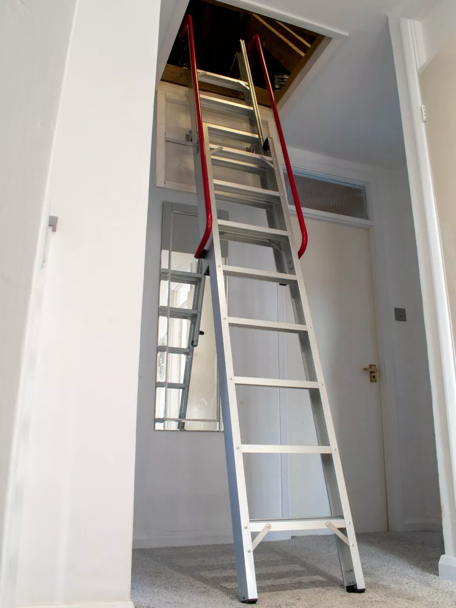 Sliding Loft Ladder 2 Section Grand Heavy Duty Aluminium Ladder