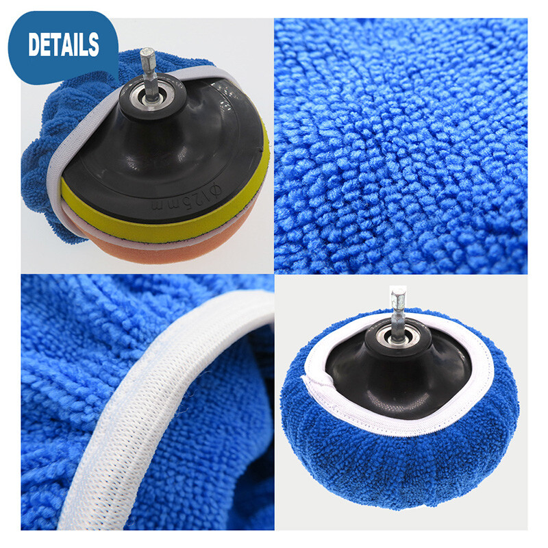 5 6 inch Car Microfiber Polisher Polishing Pads Wax Wash Buffer