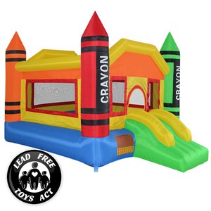 Mini Crayon Bounce House Slide Jump Bouncer Inflatable Only - Click1Get2 Promotions