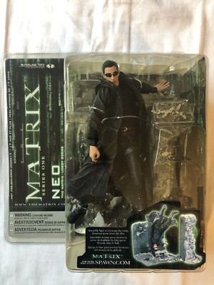 Neo The Matrix McFarlane Toys Series One Lobby Scene Actionfigur 2003 SEALED