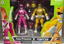 Hasbro Power Rangers X TMNT Morphed April O'Neil & Morphed Michelangelo, 6 Inch