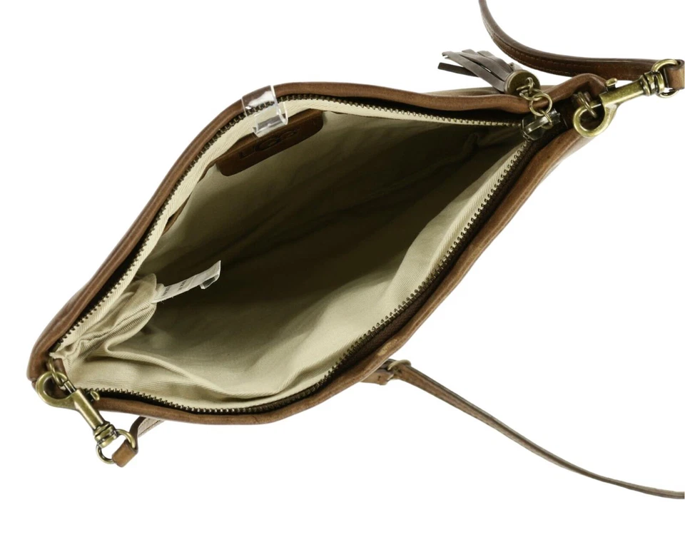 Bolso de Mano UGG Australia Mariana Tejido Cuero Coñac Foto 4 de 4