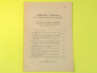 ITALIENISCHES KOMITEE DER PROVINZIALOBEREN KAPUZINER 1966