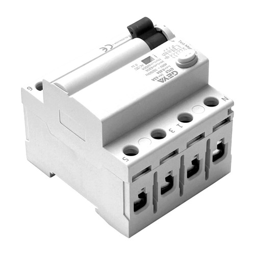 30mA 4 Pole RCD Trip Safety Switch 3 Phase 63 Amp 400V New 1PC - Picture 9 of 10