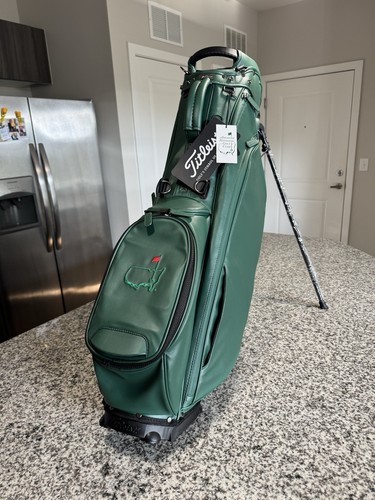 Rare!! Augusta National Members Only Titleist Links Legend Leather Golf Bag ANGC