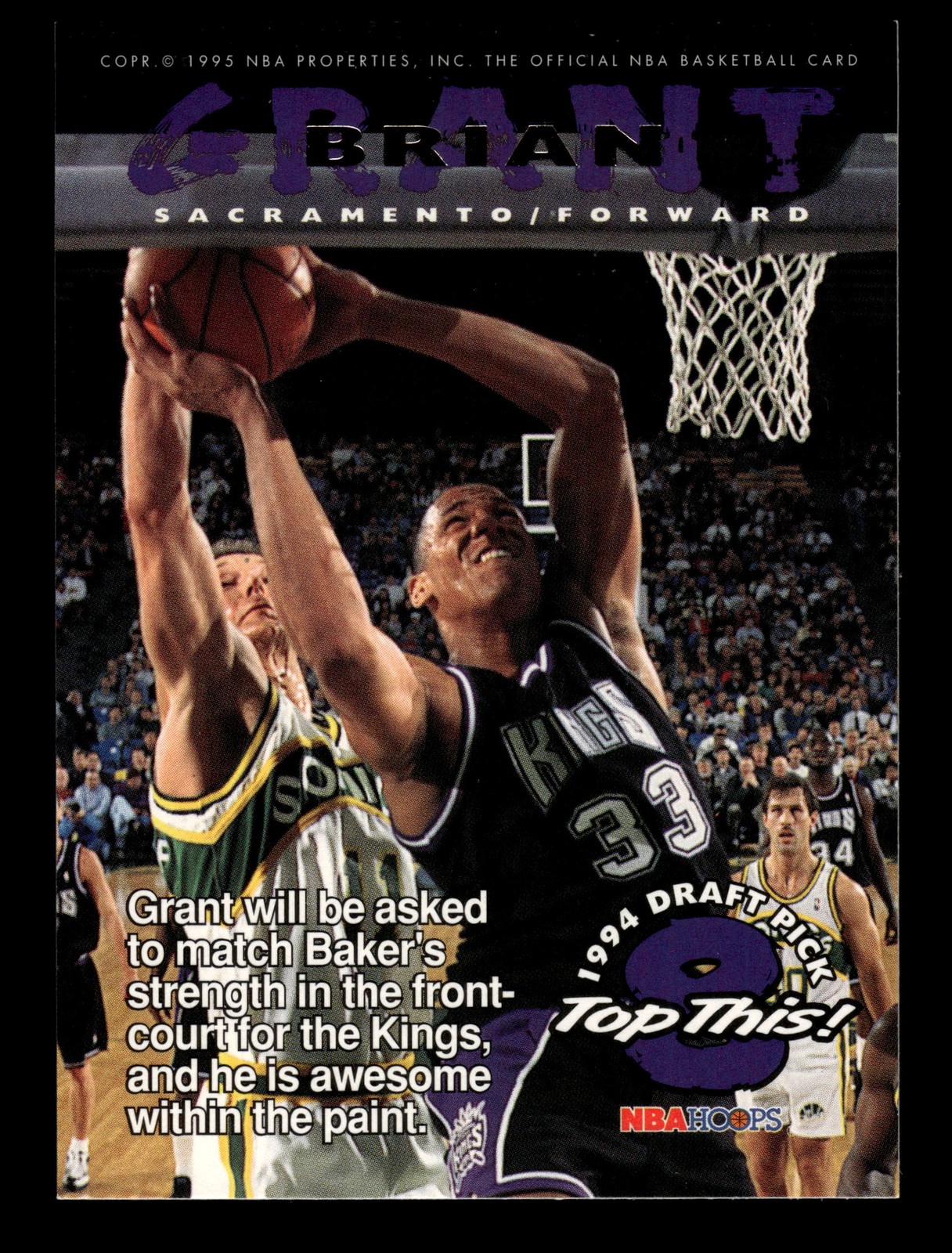 1994-95 Hoops #428 Brian Grant / Vin Baker