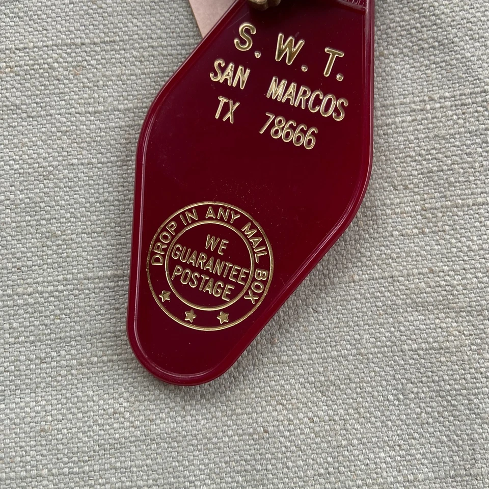 Vintage Southwest Texas University SWT Keychain Bobcat Dorm Apartment San Marcos - Image 2 of 4